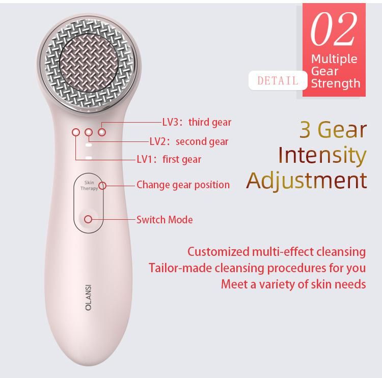 Home Use Vibrate Plate Facial Electric Brush Clean Face Machine Cleansing