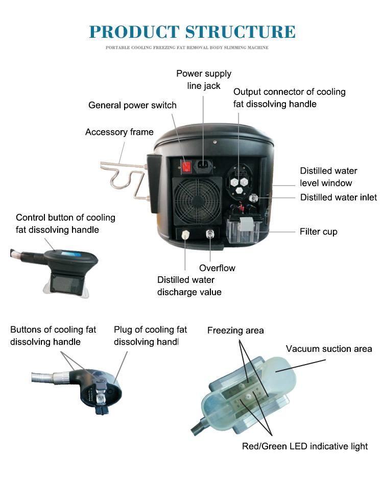 Factory Price Portable Cryo Lipo Machine Fat Freezing Equipment