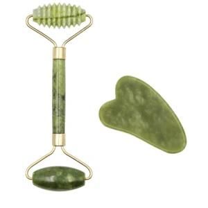 Cheap Premium Face Massage Roller Green Facial Jade Roller Beauty Tools