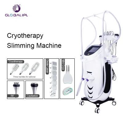 Body Vacuum Vibration Heating Then Cooling Fat Freezing Cryotherapy Beauty Machine