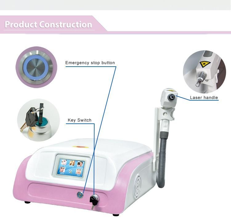 Skin Rejuvenation Carbon Peel 1320nm Laser Machine, Tattoo Removal 1064nm 532nm ND YAG Laser Equipment