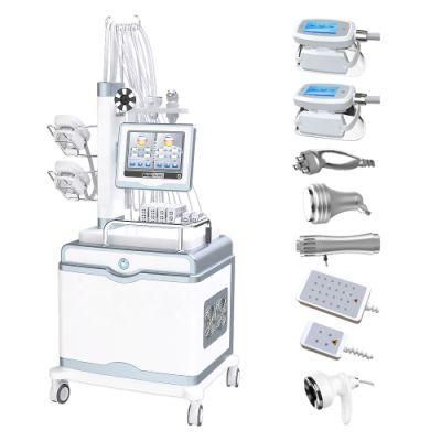 7 in 1 RF Cavitation Shockwave Therapy Crypolysis Fat Freezing Machine