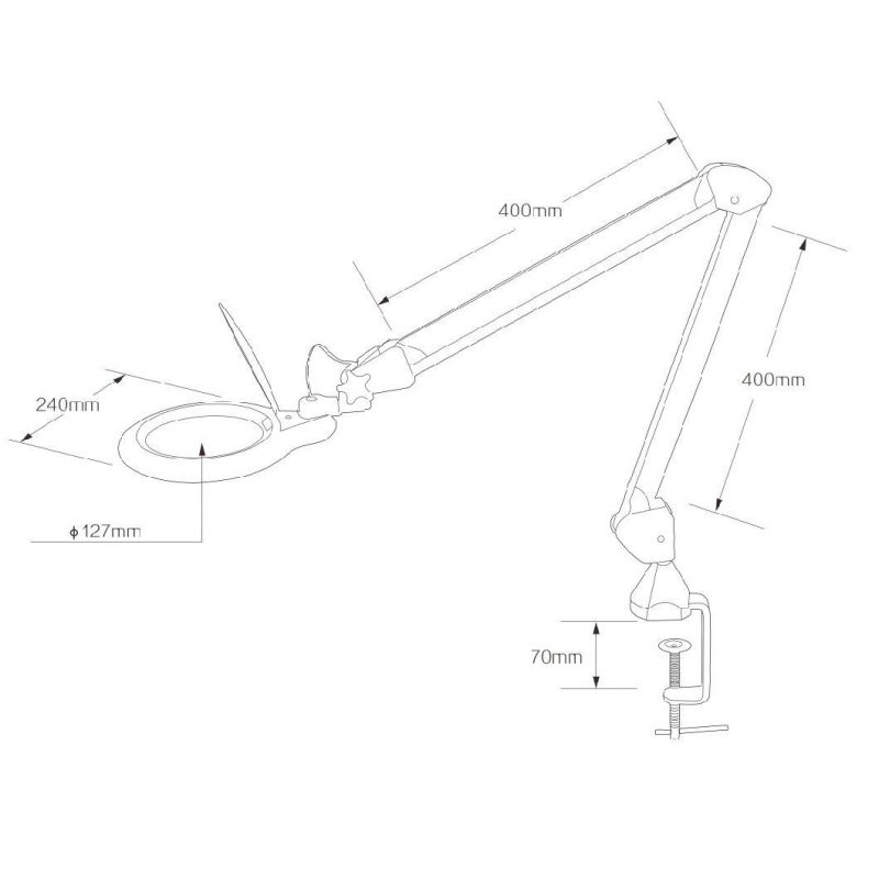 Professional LED Light Magnifying Lamp Magnifier with Floorstand for Beauty Medical Inspection DIY Market