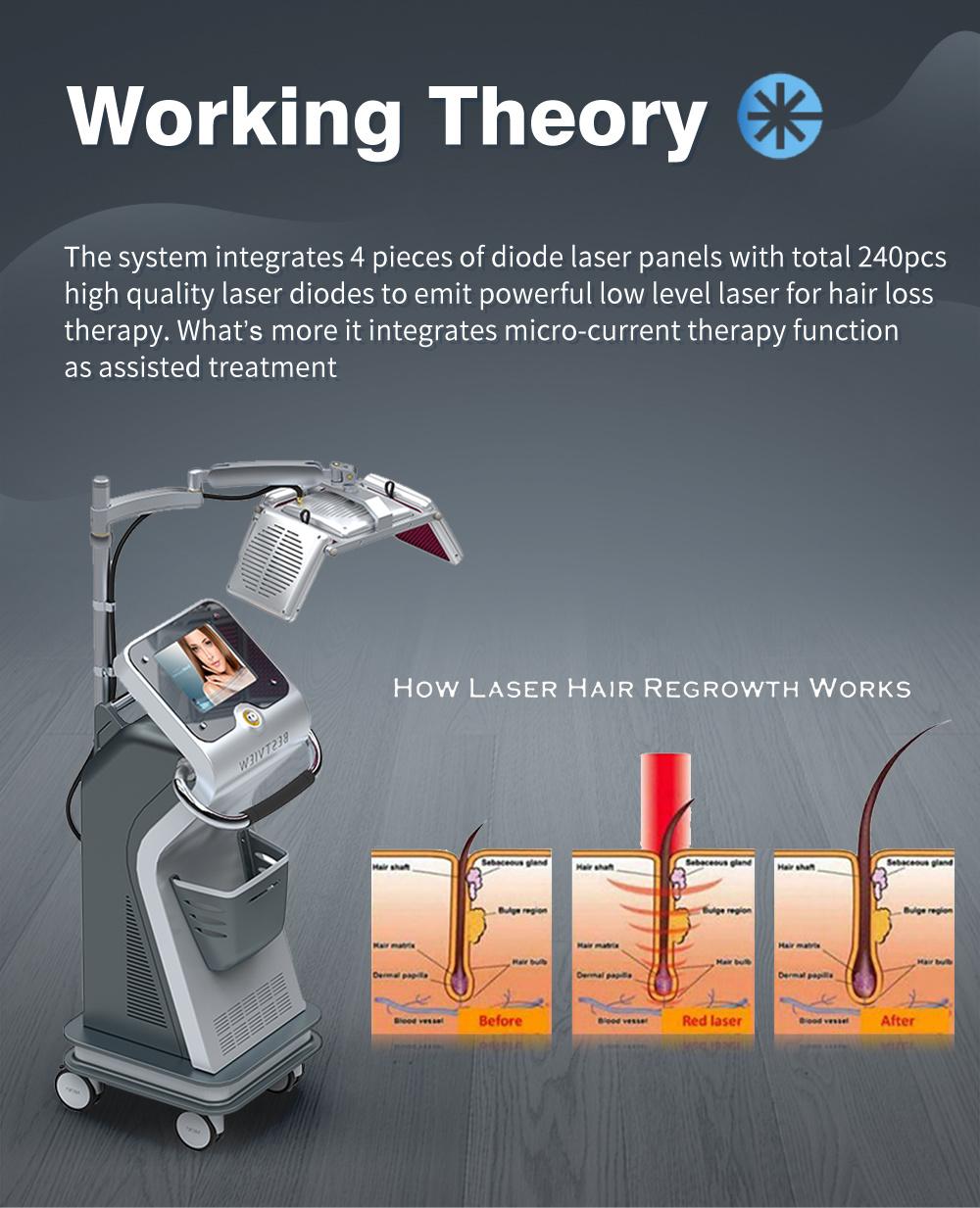 High Level Hair Loss Treatment Machine Diode Laserhair Growth Device