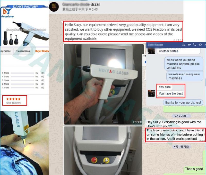 Beauty Diode Laser ND YAG Laser De Equipamentos Q-Switch for Skin Care