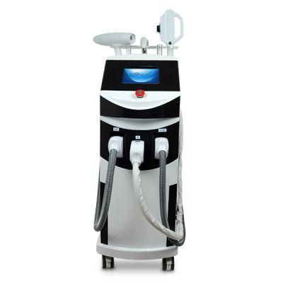 3 in 1 Beauty Instrument with Opt, IPL, RF and ND YAG Laser