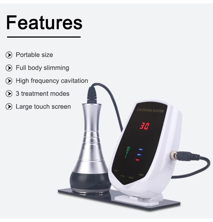 Mini Ultrasound Fat Burning Equipment Ultrasonic Cavitation Slimming Machine