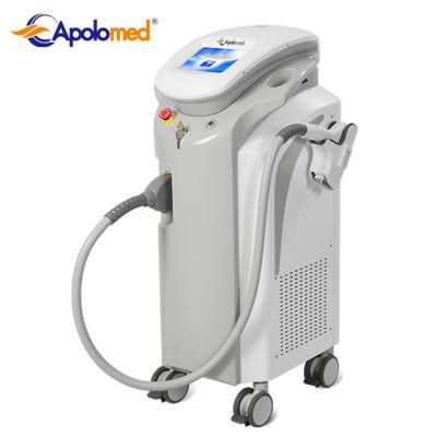Apolomed Hot Sale 600W Laser Hair Removal Machine for Unwanted Leg Hair Removal