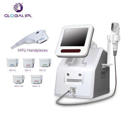 Portable Hifu Focused Ultrasound Machine for Face Lift with 4 Transducers