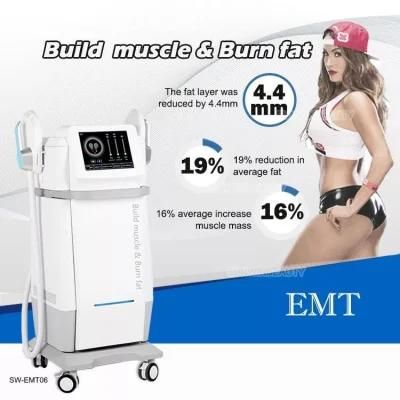 RF EMS with 4 Handles Emslim Beauty Slim Machine for Fat Loss Muscle Stimulator Machine