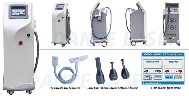 2020 Hot Sale Q Swiched ND YAG Laser 1064 532 1320nm Tattoo Removal Machine