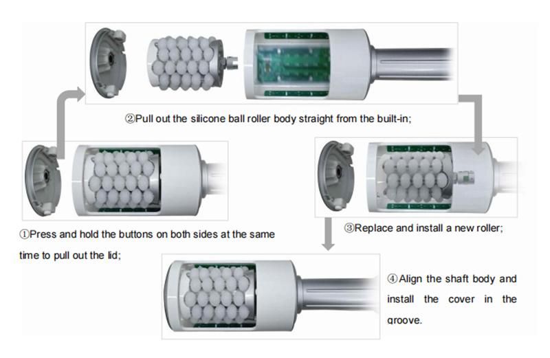 Face Lift Anti Aging and Body Weight Loss Reduce Inner Ball Roller Body Contouring Machine