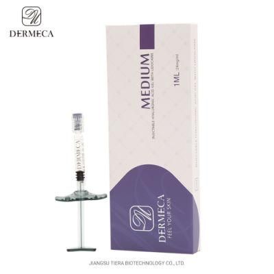 Dermeca Long Lasting Lip Augmentation Dermal Filler Injectable for Face Use (Medium 1ml/2ml)