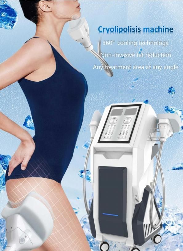 Weight Loss Criolipolisis Equipment 360 Handle Freeze Pad Cool Shaping Machine