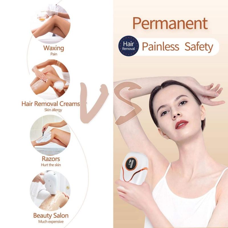 Home Use Ice Cooling Painless Permanent Body Laser Epilator Depiler Machine IPL Hair Removal Device