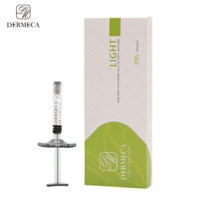 Hot Sale Dermeca Lip Filler Crosslinked Hyaluronic Acid Ha Injections Wrinkle Removal Dermal Filler 2ml