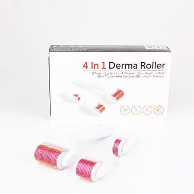Private Label Skin Massage 4 in 1 Derma Roller
