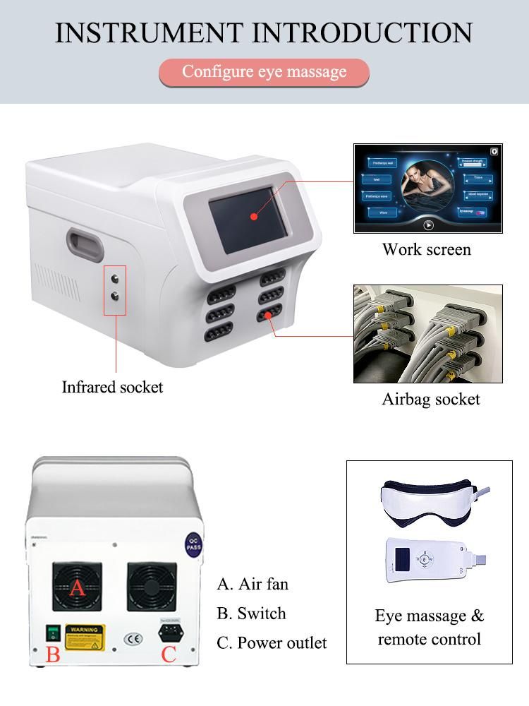 Lymph Drainage for Detox with 3 in 1 Pressotherapy Machine