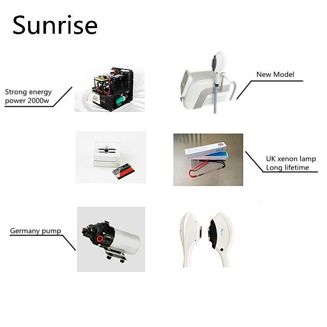 2022 Portable Professional Ice Cooling Painless IPL Laser Opt E-Light Shr Permanent Hair Removal Machine