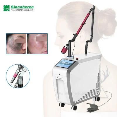 Sincoheren 1064 Nm 755nm 532nm Q Switched ND YAG Laser Pico Laser Tattoo Removal Machine