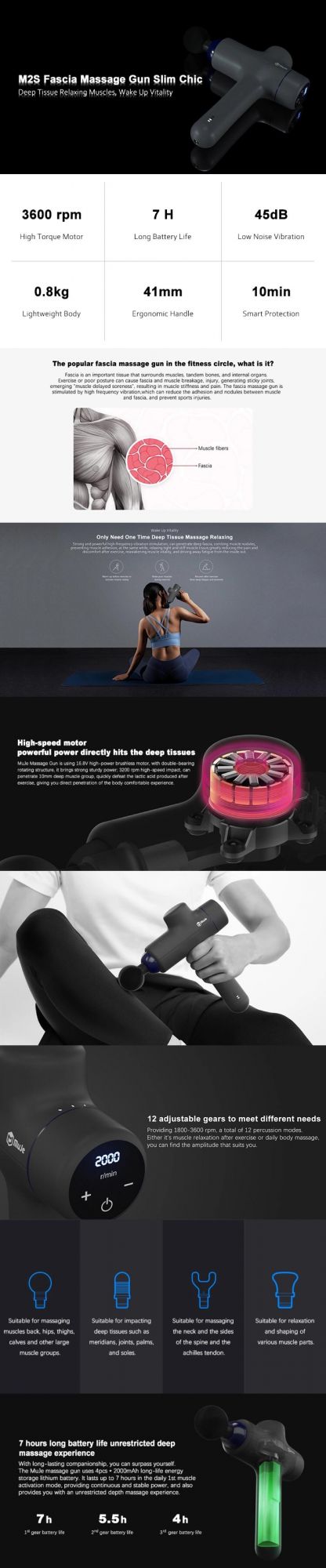 Factory Wholesale Price Electric Deep Percussion Body Massage Gun