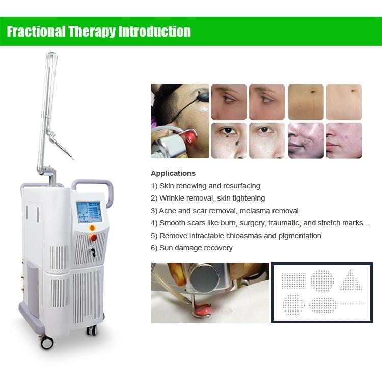 10600nm Medical Fractional CO2 Laser Equipment for Scar Removal Vaginal Tightening