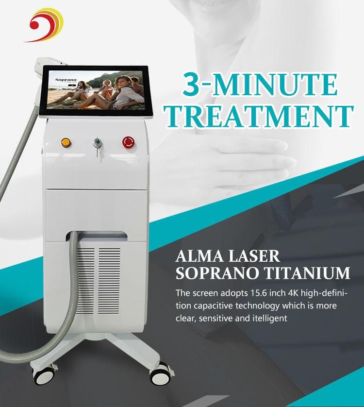 Professional 755 808 1064 Machine Portable Beauty Equipment New Painless Device Permanent Diode Laser Hair Removal