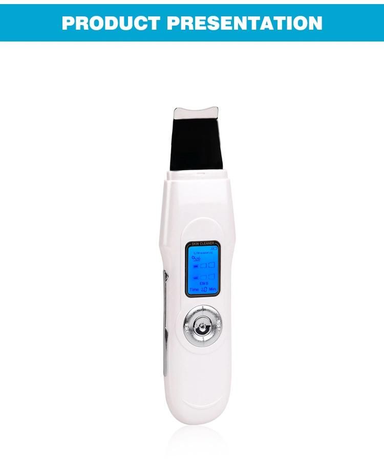 Portable Ultrasonic Skin Scrubber Face Peeling Cleaner