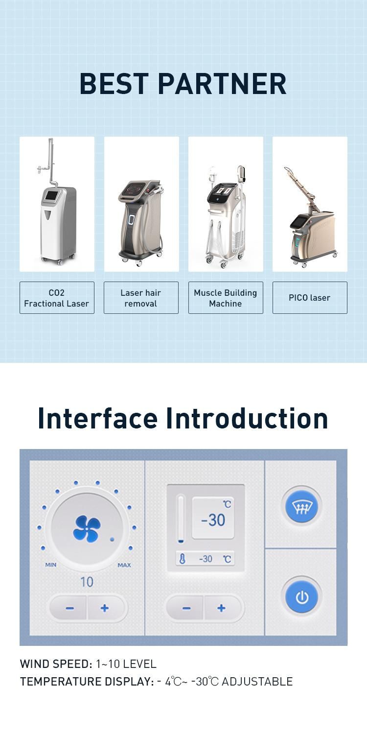 Skin Cooler Reduce Pain Cooling System for Laser