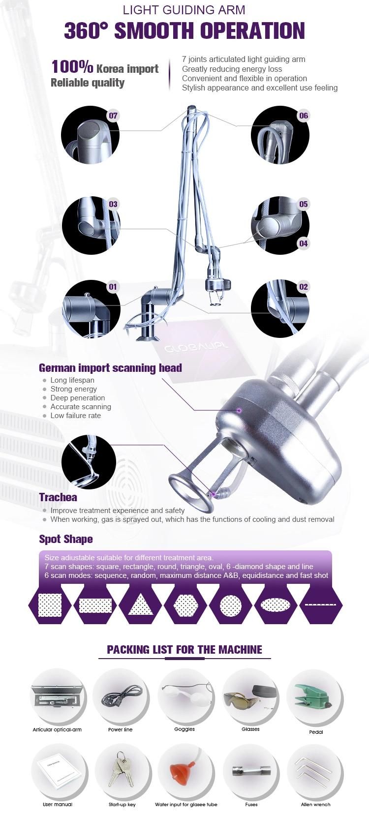 Skin Renewing CO2 Fractional Vaginal Tightening Wrinkle Removal Machine Laser CO2 Fractional