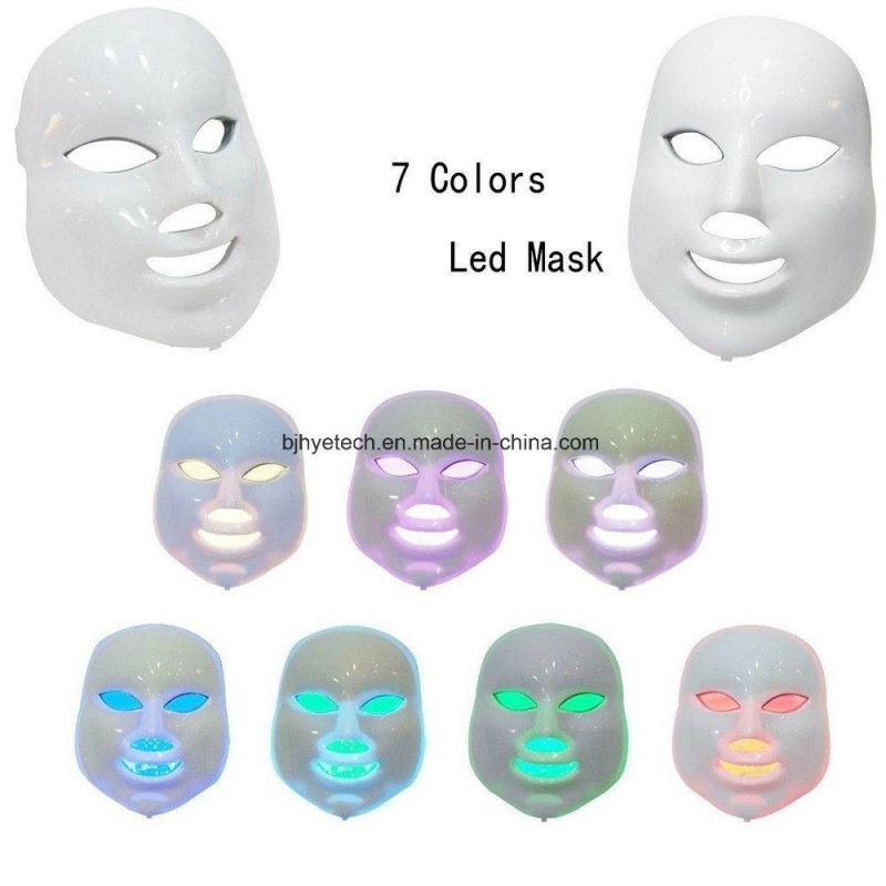 LED Beauty Light Face Mask Red LED Light Mask for Face Whitening Silicone Face LED Light Therapy Mask