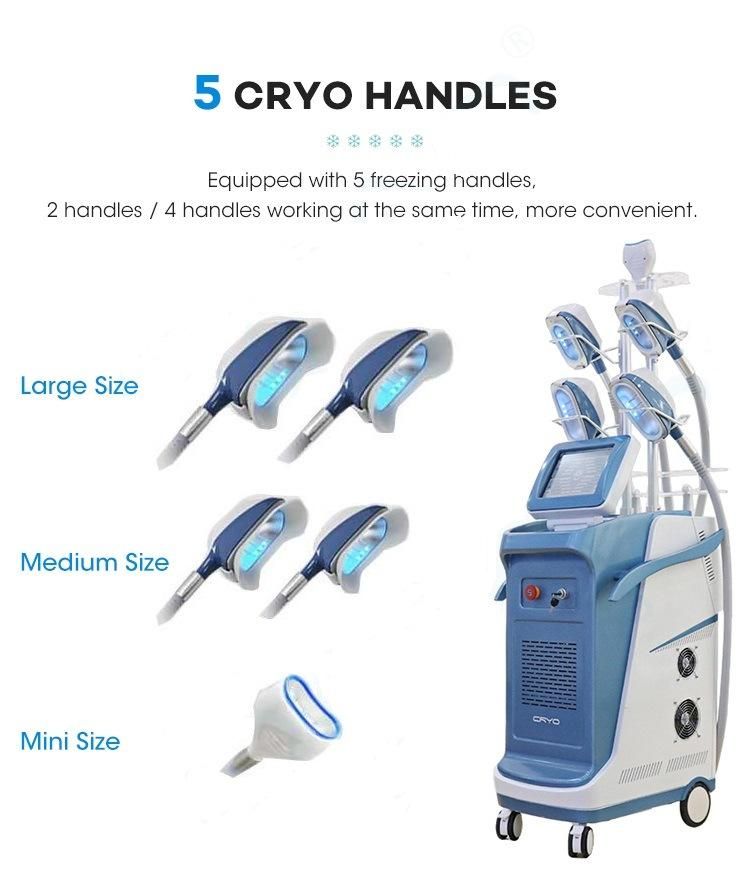 New Products 2020 Cryo+Lipo Laser+40K Cavitation+Body RF+Face RF 360 Machine