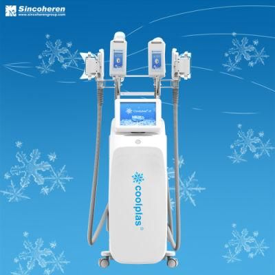 Clinic Equipment 4 Treatment Handles Fat Freezing Criolipolisis Slimming Cold Body Contouring Machine Fat Removal Fat Reduce Machine Butt Lift