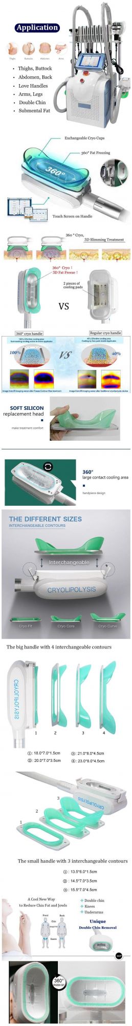 7 in 1 Cryolipolysis Cool Shaping Fat Freezing Slimming Beauty Machine