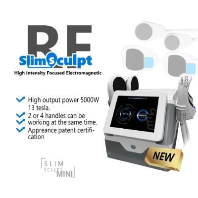 Portable 5000W Emslim Behandling Muscle Sculpt Machine with 4 Handles