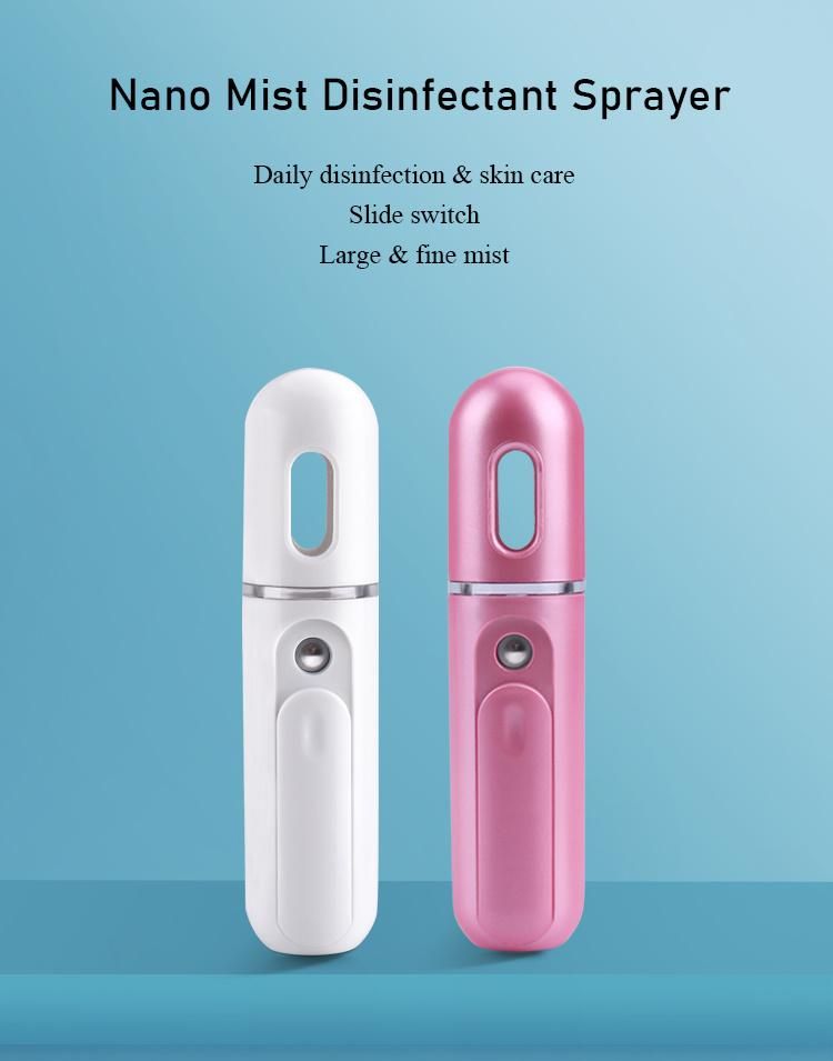 Wireless Charging Portable Mini Nano Mist Spray Machine for Disinfection