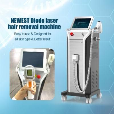 Vertical 755nm/808nm/1064nm Three in One High Power Diode Laser Machine