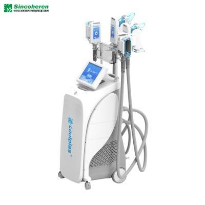 Double Chin Removal 360 Degree Coolplas 4 Handles Body Slimming Machine for SPA Coolplas Weight Loss Fat Reduction