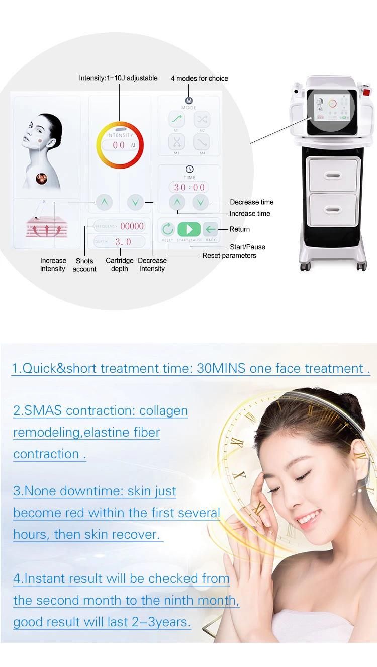 Skin Tightening Machine Anti Age Wrinkle Remove Hifu 2 in 1 Salon Equipment
