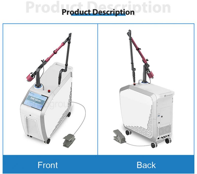 Erbium YAG Laser Tattoo and Carbon Peel Skin Care Machine Q Switched ND YAG Non-Invasive Laser Machine 1064nm 532nm