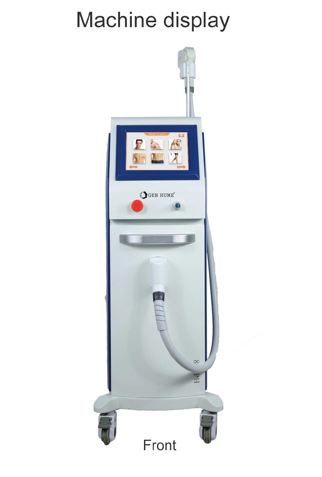 Laser Hair Removal Machine Laser 808nm Diode Laser Hair Removal Machine Price Beauty Salon Equipment Genhume