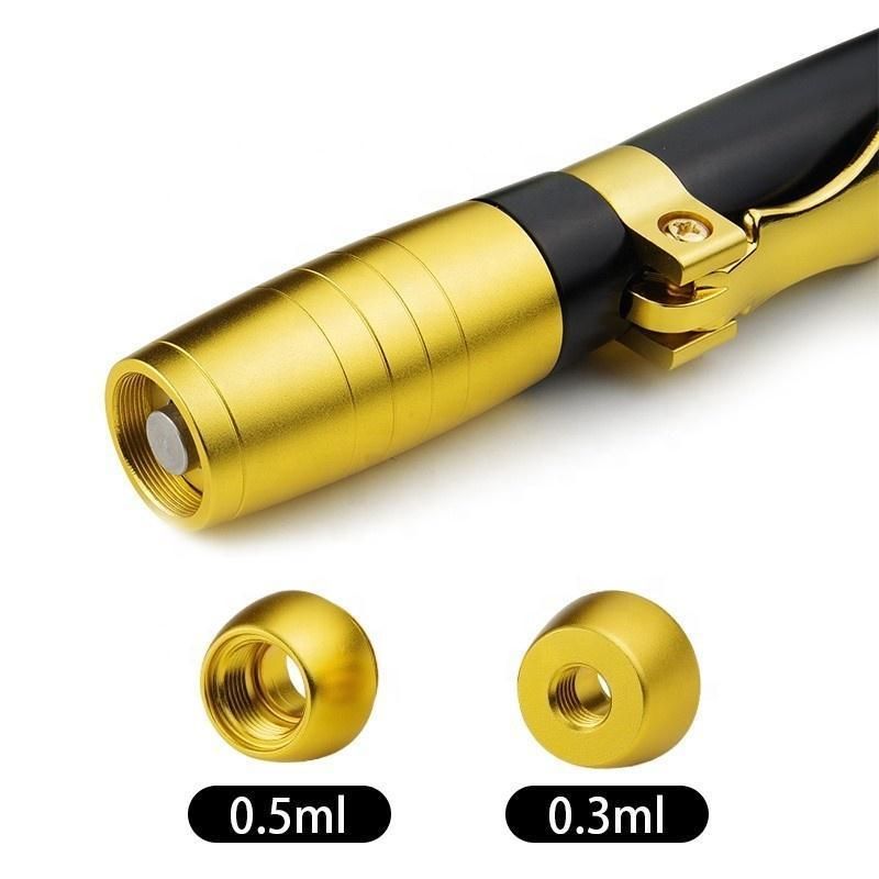Gold Black Device Injector Syringe Hyaluron Pen for Lip Lifting