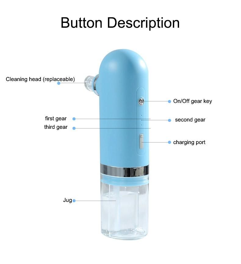 Electric Remove Comedones Instrument Pore Grease Cleaning Oxygen Injection Small Bubble Beauty Machine Skin Care Personal Care Blackhead Absorber