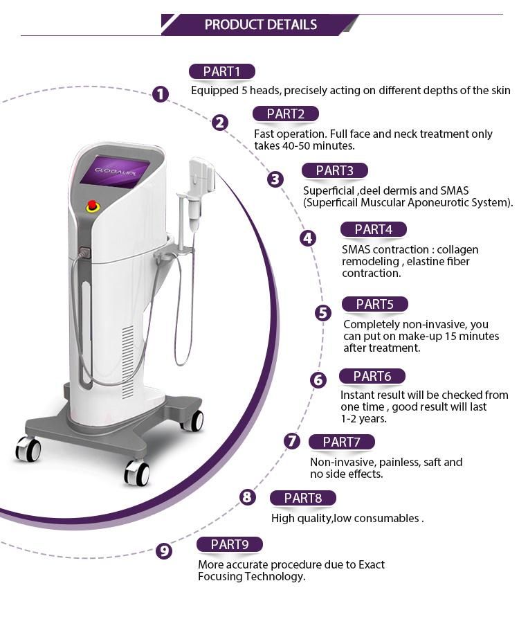 High Intensity Focused Ultrasound Hifu Machine Hifu Face Lift