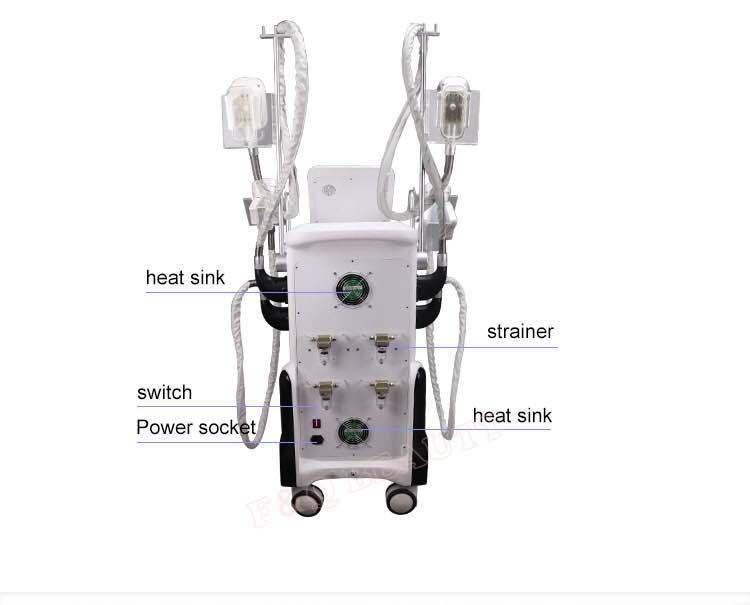 Hot Sale 4 Handles Vacuum Cryoliposis Fat Freezing Body Slimming Weight Loss Beauty Salon Equipment