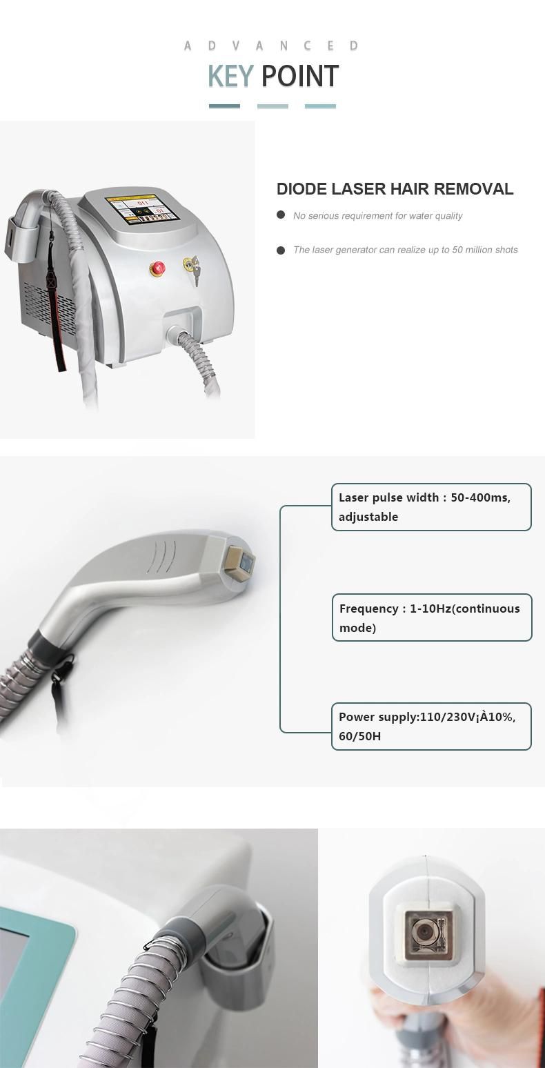 Hot Sale Permanent Painless Diode Laser 808nm Hair Removel