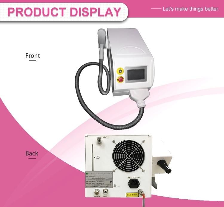 Q-Switch ND YAG Laser 532nm 1064nm Pigments Tattoo Removal Laser Machine