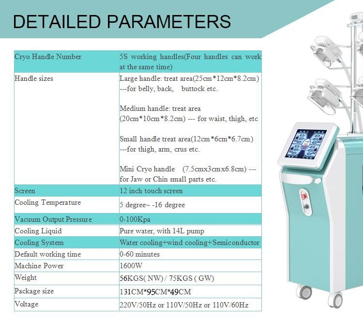 20211 Newest Cryolipolysis Beauty Machine Cool Slimming Beauty Equipment Fat Freezing