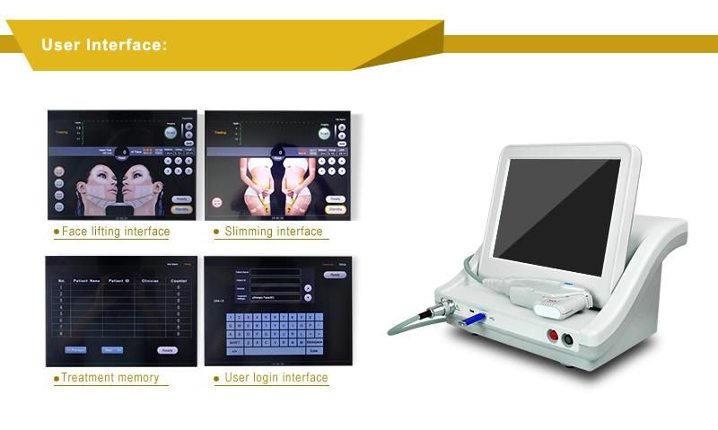 Salon Hifu Machine / High Intensity Focused Ultrasound Hifu for Wrinkle Removal / Hifu Face Lift