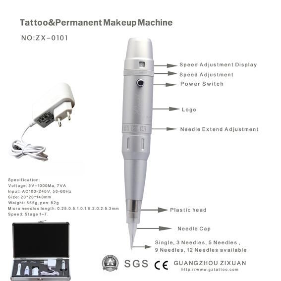 Brand Cosmetic Tattoo & Permanent Makeup Machine (ZX-2011)